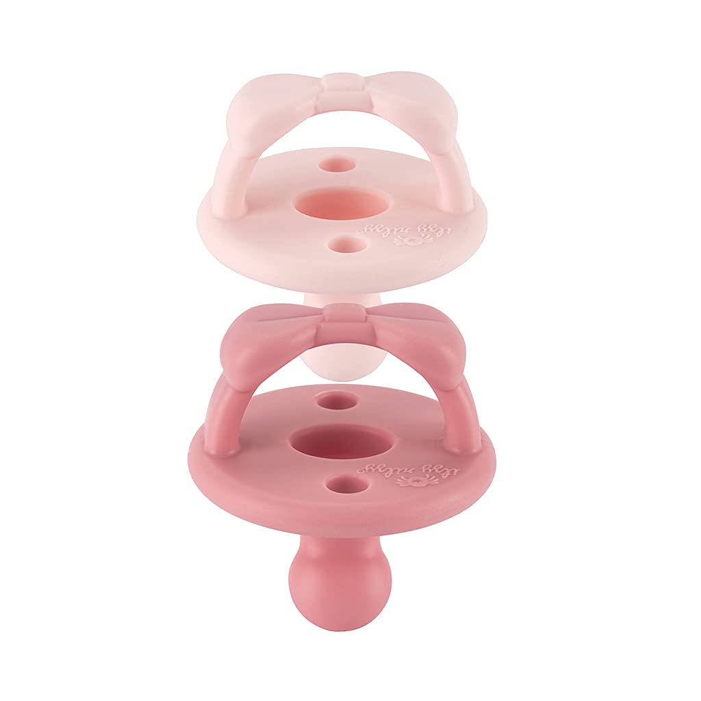 Sweetie Soother Orthodontic Pacifier - Ballet Slipper & Primrose 0-6M