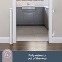 Retrac Glide-n-Hide Gate White