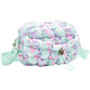 Quilted Scrunchies Printed Mini Crossbody Bag Aqua