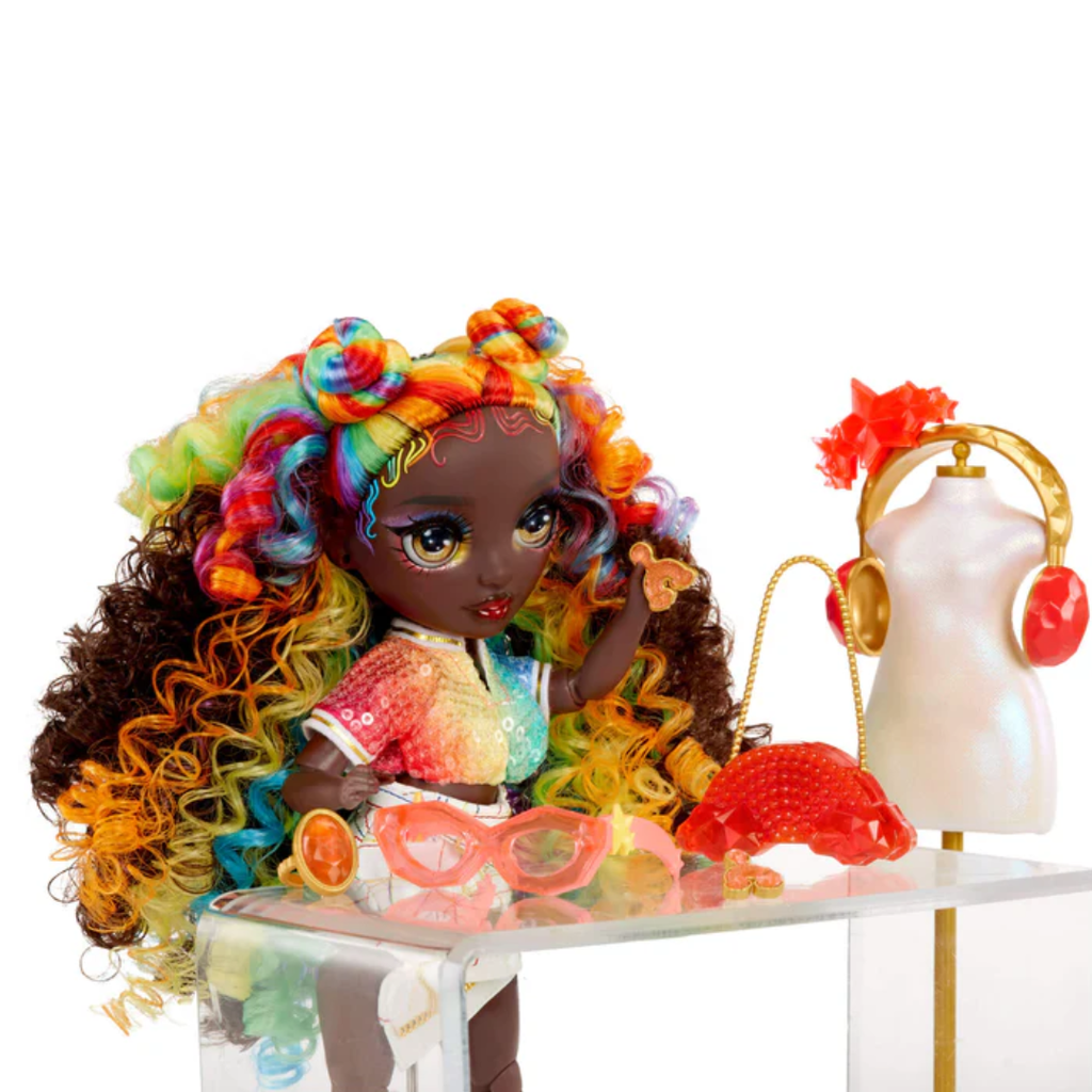 Rainbow High Creative Crystals Fashion Doll- Iris Bow
