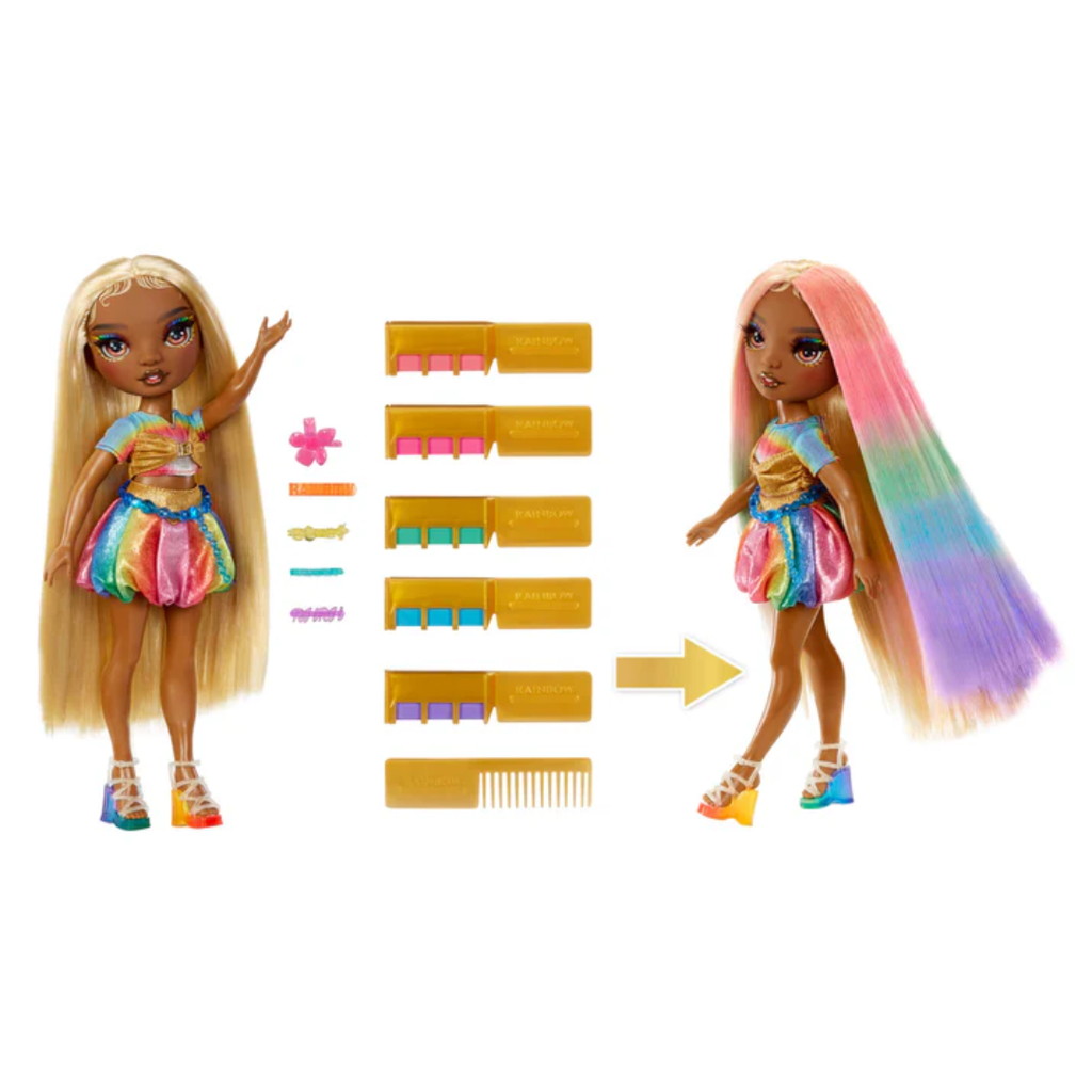 Rainbow High Hair Chalk & Style Doll- Meline