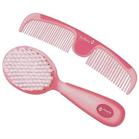 Easy Grip Brush & Comb Set Pink