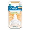 Dr. Brown's Options+ Level 3 Wide Neck Nipple 2-Pack
