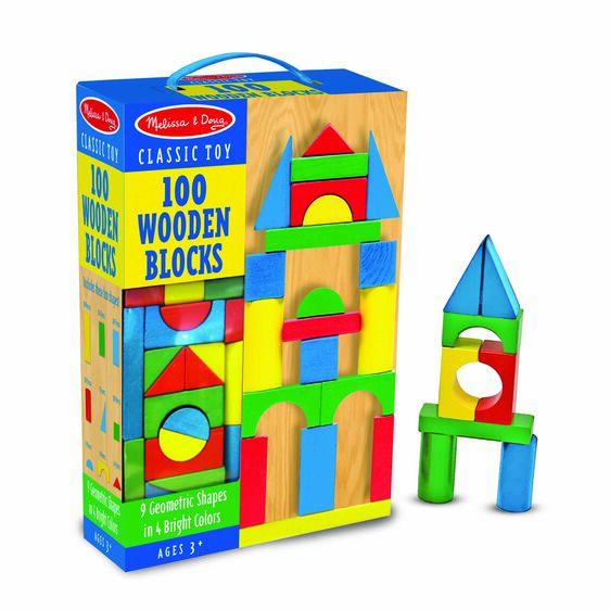 100 Wood Blocks Set