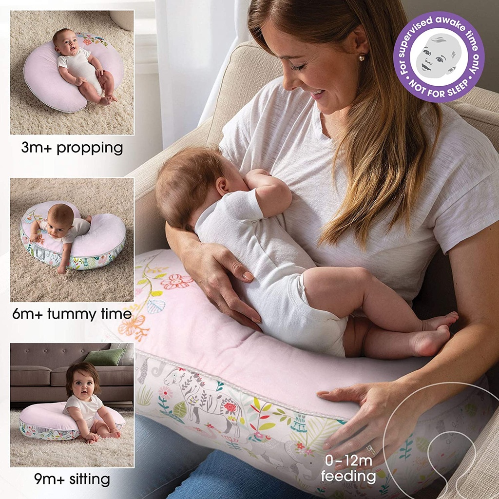 Boppy Luxe Pillow Pink Sweet Safari