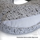 Boppy Pillow Luxe Cover Gray Brushstroke