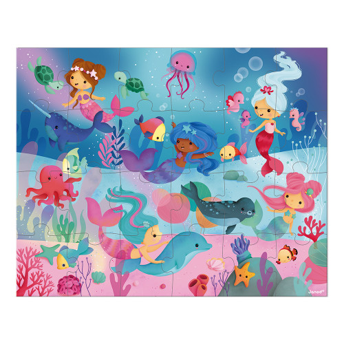 Janod 24pc Puzzle - Mermaids Janod 24pc Puzzle - Mermaids