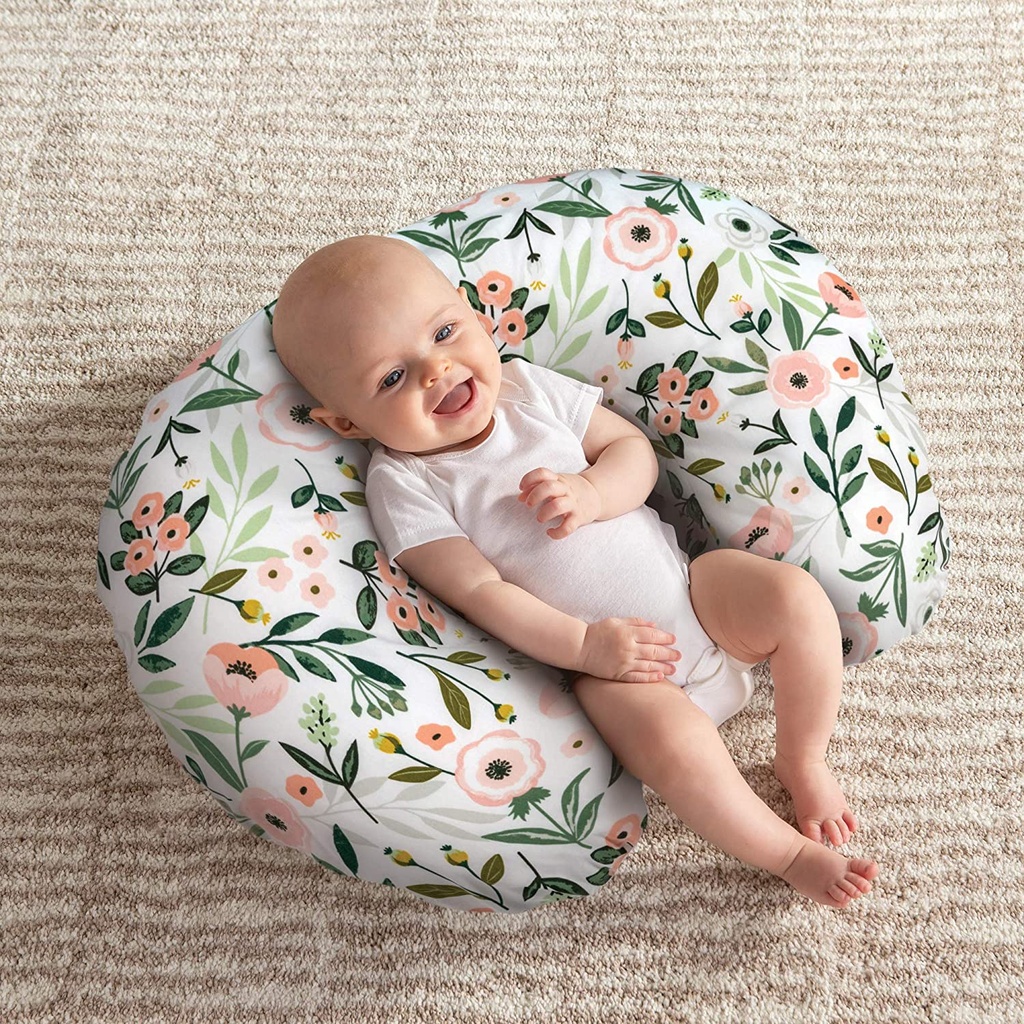 Boppy Pillow with Cover Pink Garden