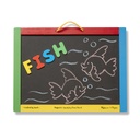Melissa & Doug Magnetic Chalkboard Dry-Erase Board