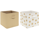 Mustard & Sun Fabric Storage Box 2pc