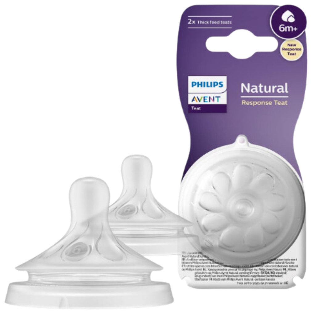 Avent Natural Reponse Nipple 2pk - Thick Flow