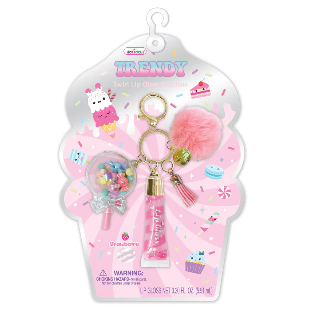 Sweets Trendy Lip Gloss with Keychain