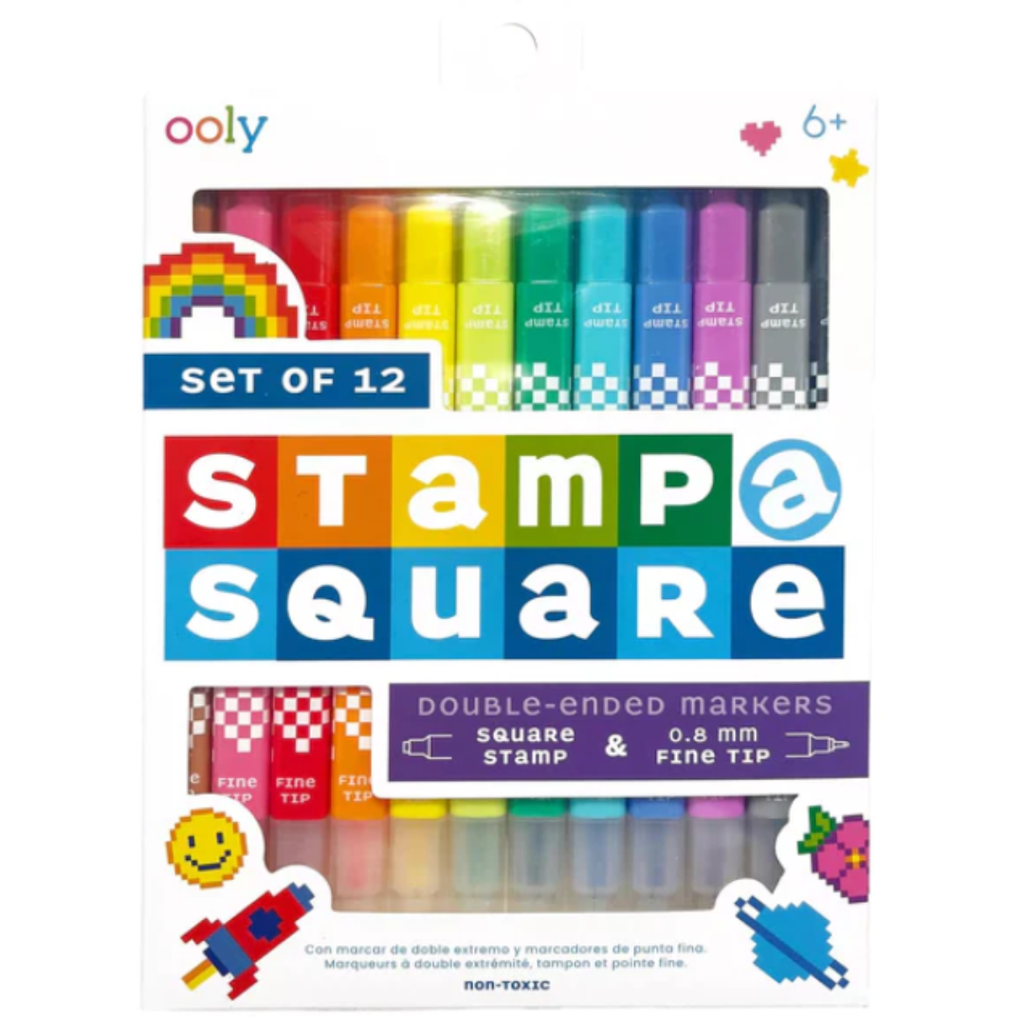 Stamp-A-Square Markers 12pk
