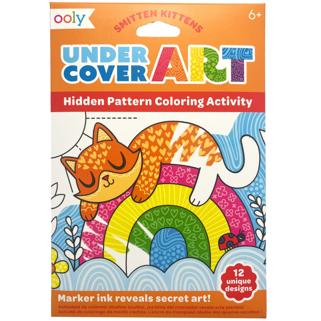 Undercover Art Hidden Patterns Coloring Activity - Smitten Kittens