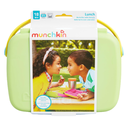 Munchkin Bento Box With Stainless Steel Utensils Green