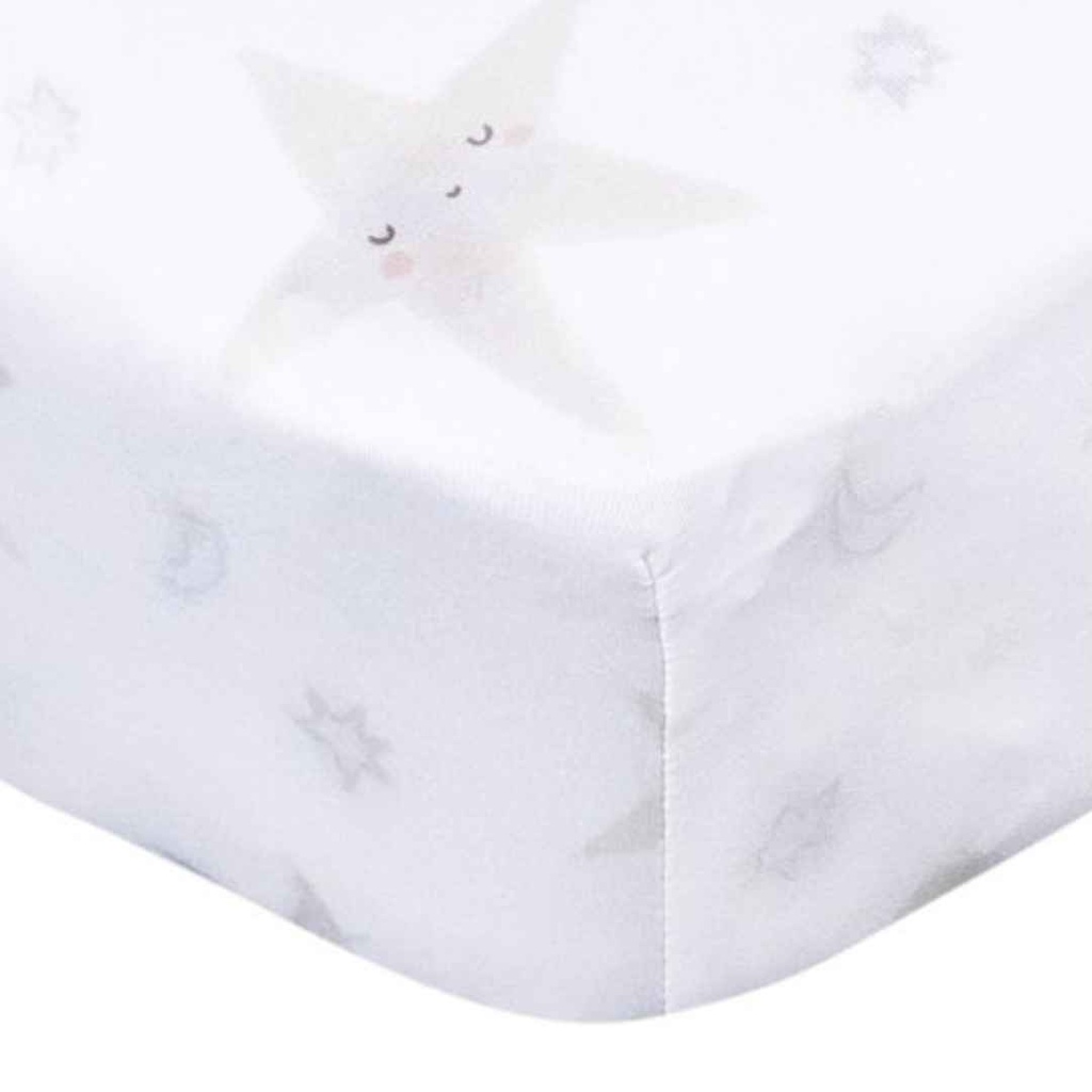 Gerber Knit Crib Sheet Celestial Stars
