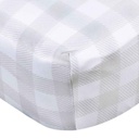 Gerber Knit Crib Sheet Celestial Gingham