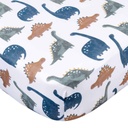 Gerber Knit Crib Sheet Dino Time - Dinos