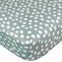Gerber Knit Crib Sheet Dino Time Dots