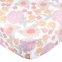 Gerber Knit Crib Sheet Retro Floral Flowers