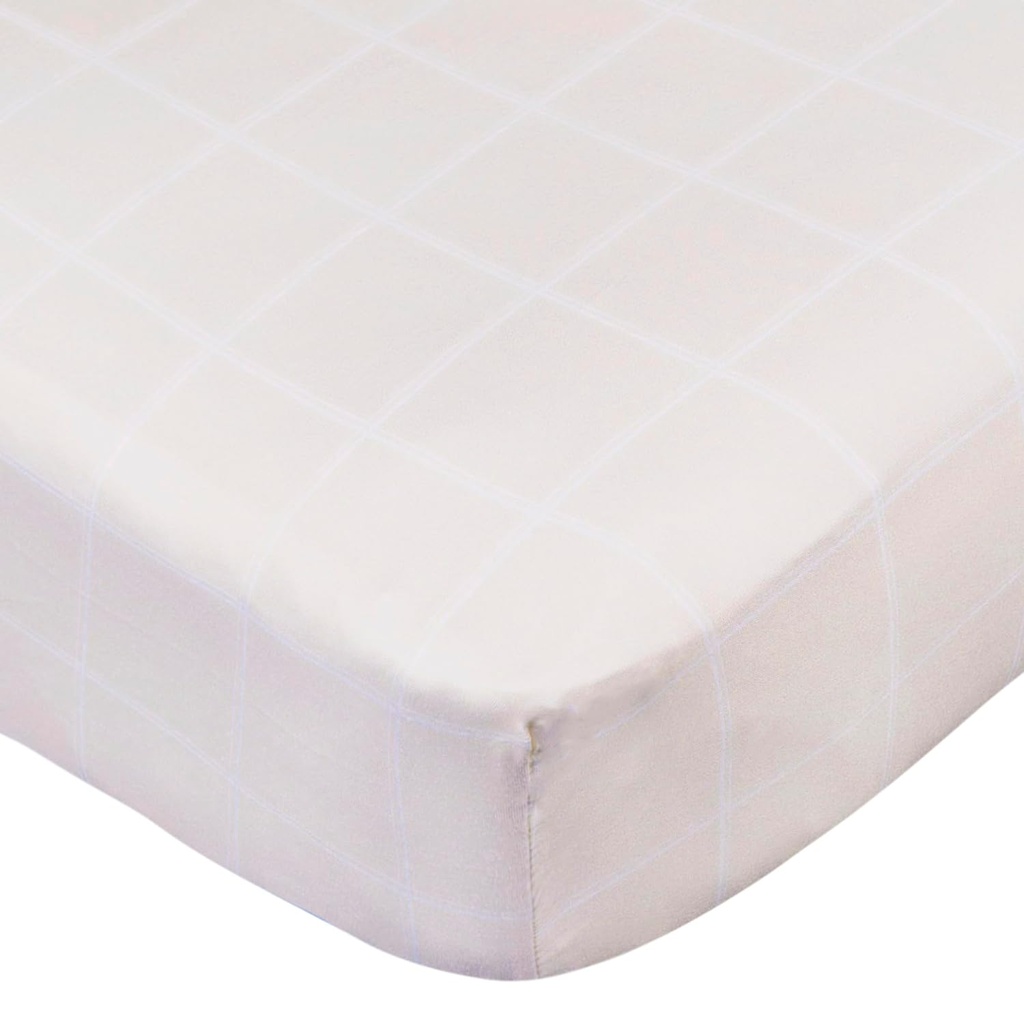 Gerber Knit Crib Sheet Retro Floral Squares