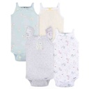 Gerber Sleeveless Onesies Seaside NB 4pk