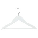Wood Hangers White Set of 4