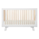Babyletto Hudson 3-in-1 Convertible Crib With Toddler Bed Conversion Kit White Washed Natural
