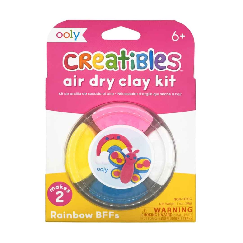 Creatibles D.I.Y. Air-Dry Clay Kit Rainbow BFFs