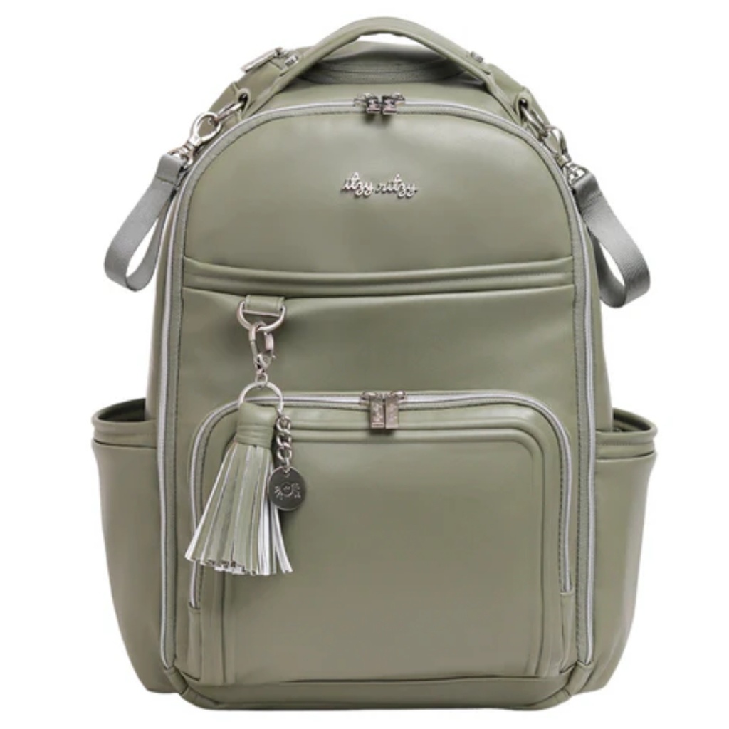 Itzy Ritzy Boss Plus Diaper Bag Backpack Matcha