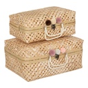 Bamboo Campagne Suitcases 2pc