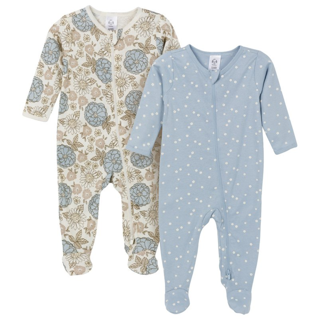 Gerber Sleeper Vintage Floral NB 2pk