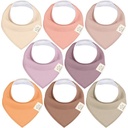 KeaBabies Organic Bandana Bibs Mauve 8pk