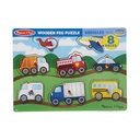 Melissa & Doug Peg Puzzle Vehicles