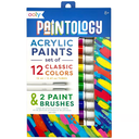 Paintology Acrylic Paints and Brush Set Classic Colors 14pc