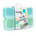 Melii 4 Compartment Snack Box Blue and Mint 2pk
