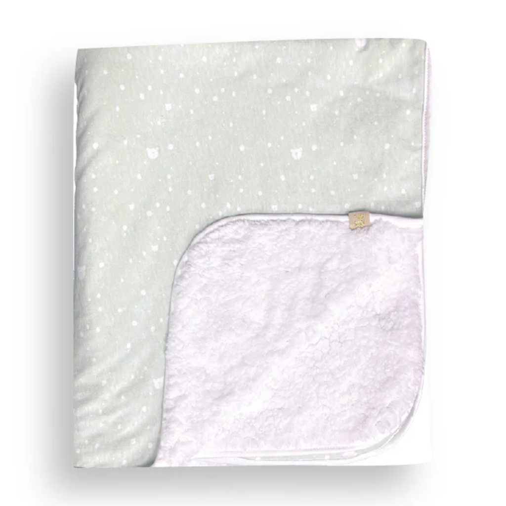 Jersey Reversible Blanket Green