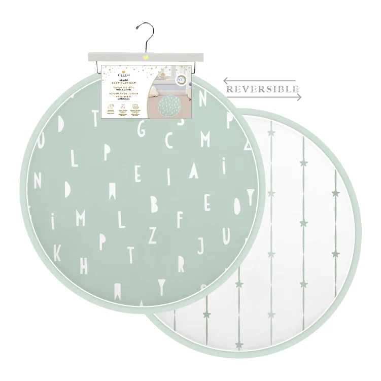 Round Reversible Playmat Green