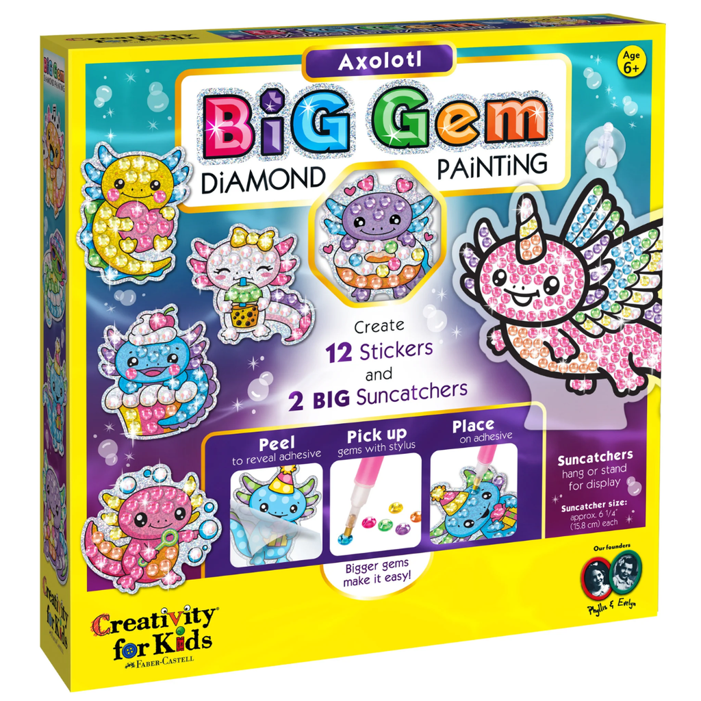 Big Gem Diamond Painting Axolotl