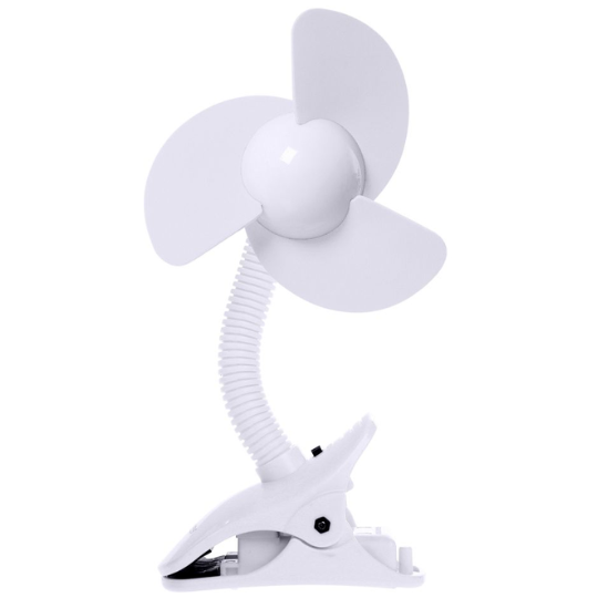 Strollerbuddy Ezy-Fit Clip on Fan White