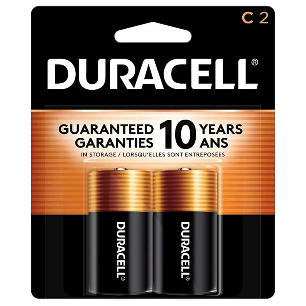 Duracell C Batteries 2pk