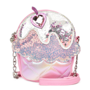 Sequins Cupcake Quilted Crossbody Bag Bubble Gum