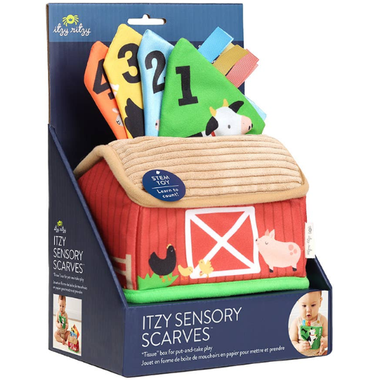 Itzy Sensory Scarves Pull and Take Toy