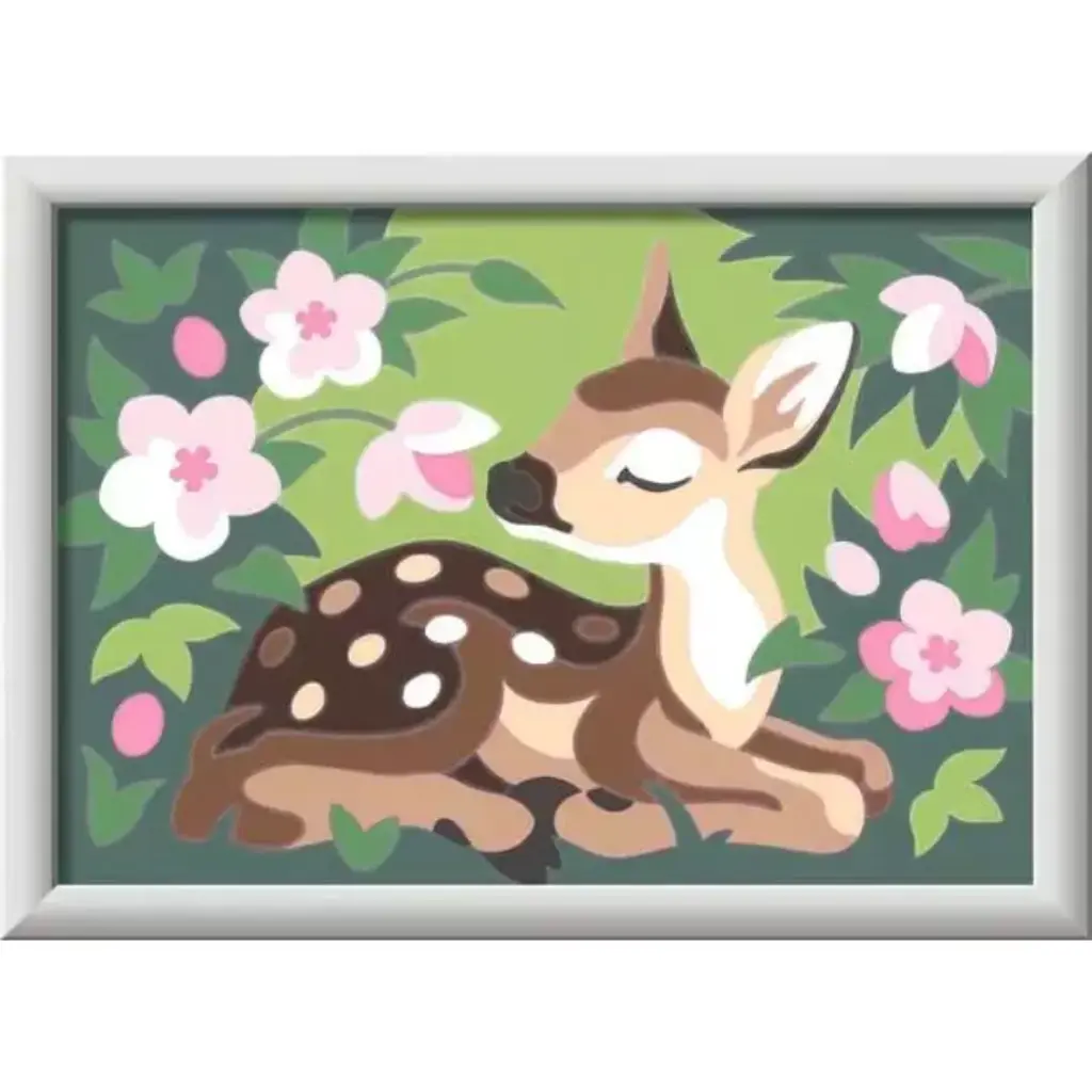 CreArt Paint by Number Floral Fawn 5x7in