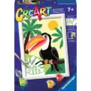 CreArt Paint by Number Toucan in Jungle 5x7in