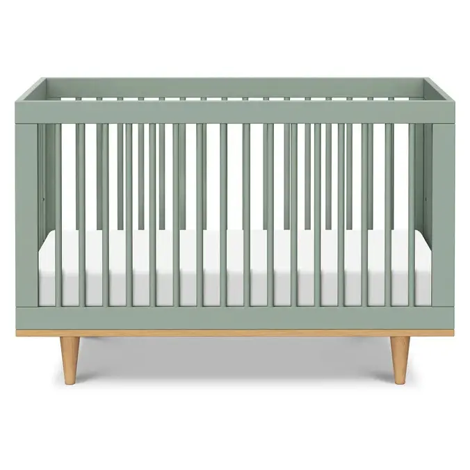 Marley Convertible Crib Light Sage & Honey
