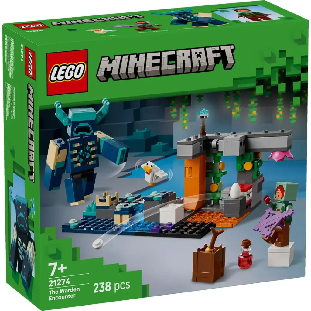 Lego Minecraft The Warden Encounter