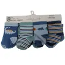Soft Socks 8pk Dino
