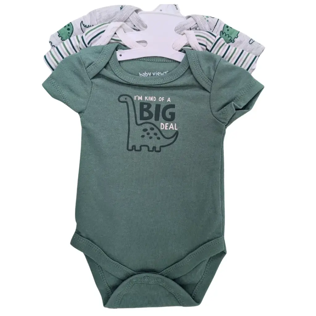 Dino Bodysuits 3pk