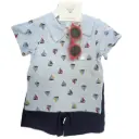 Polo & Shorts Toddler Set 3pc Boats